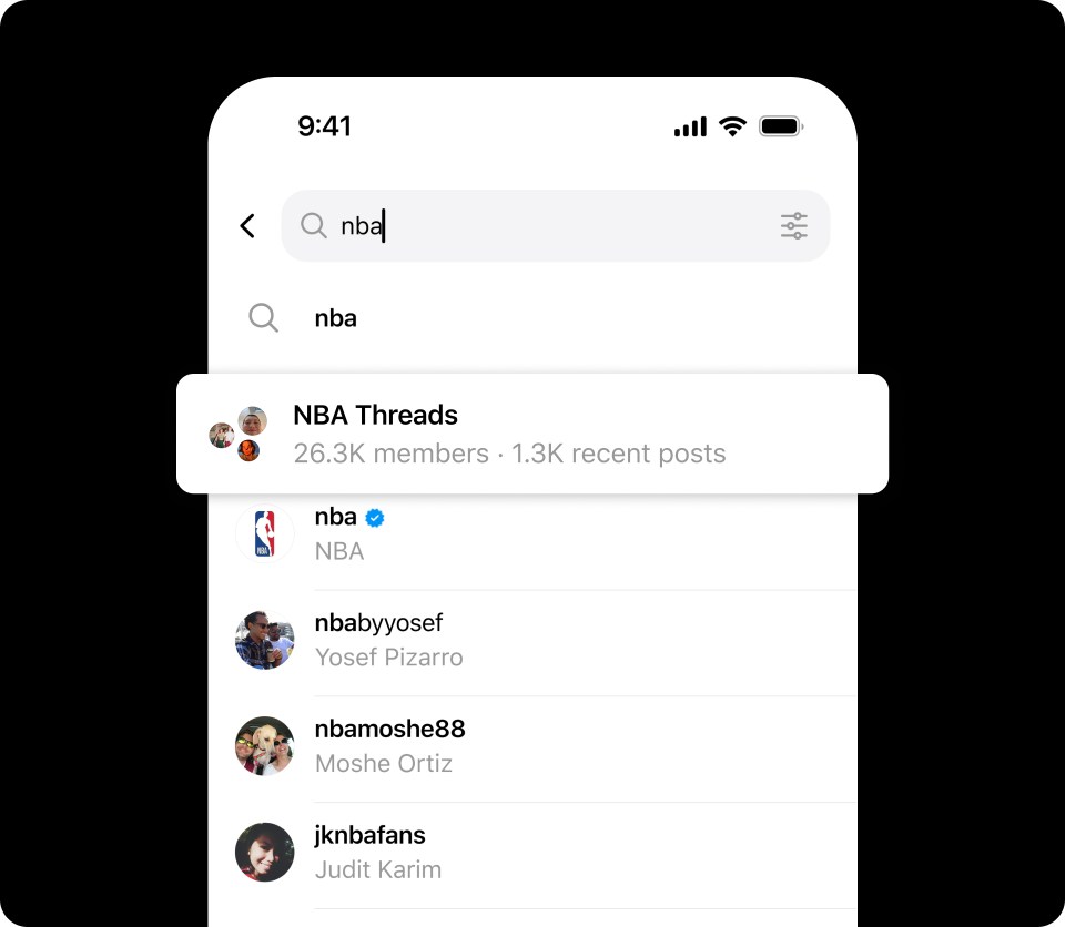 Searching for a community