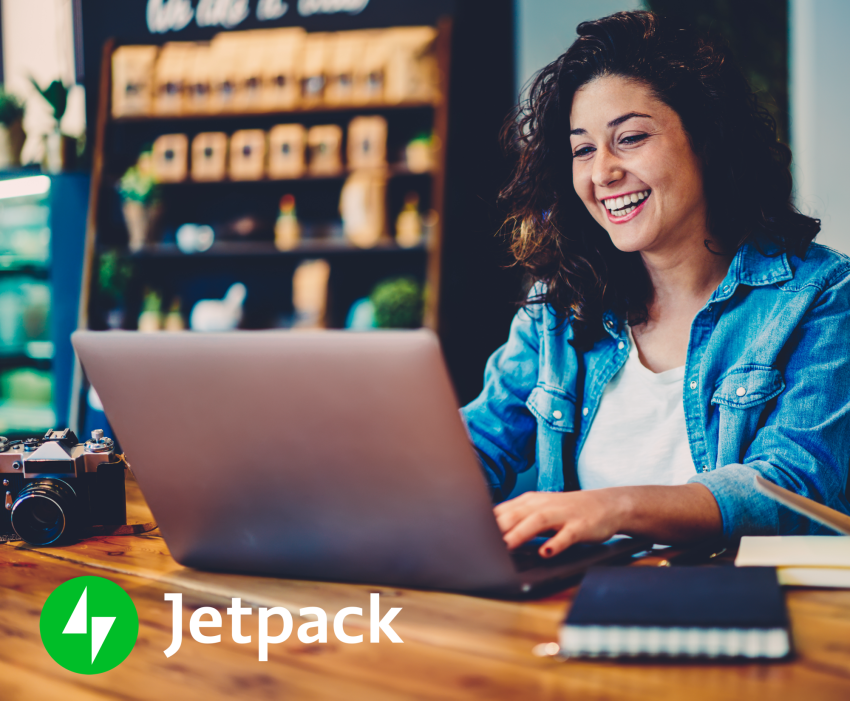 woman working on a laptop