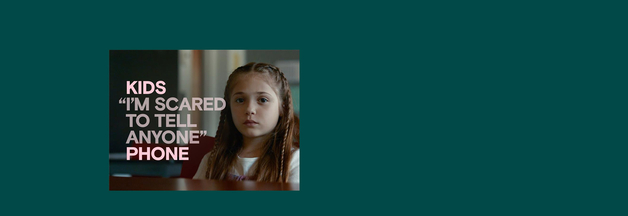 An image featuring anonymized, aggregated, paraphrased text from youth contacting Kids Help Phone for mental health support that reads, “I’m scared to tell anyone”