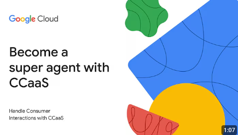 Background design in Google Cloud colors